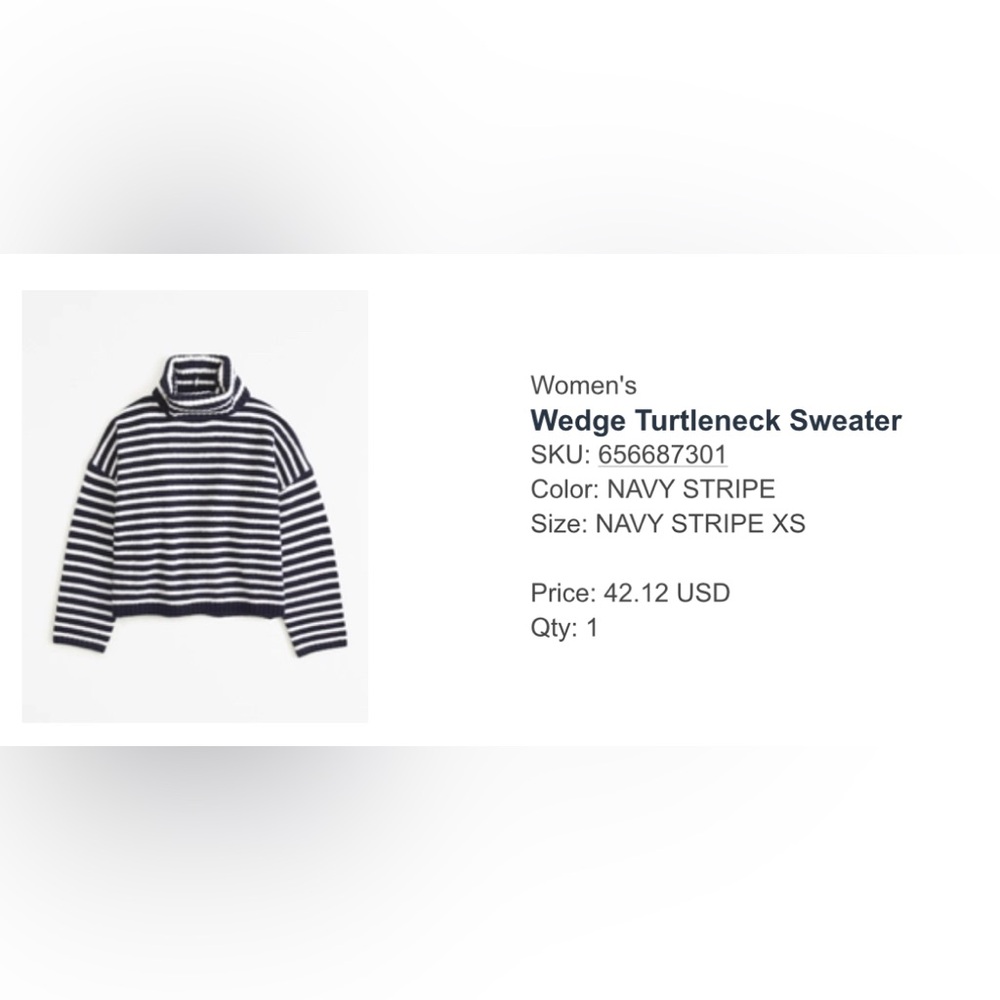 Abercrombie Wedge Turtleneck Sweater - Picture 3 of 3
